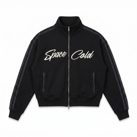 NOIR LEOPARD ZIP HOODIE