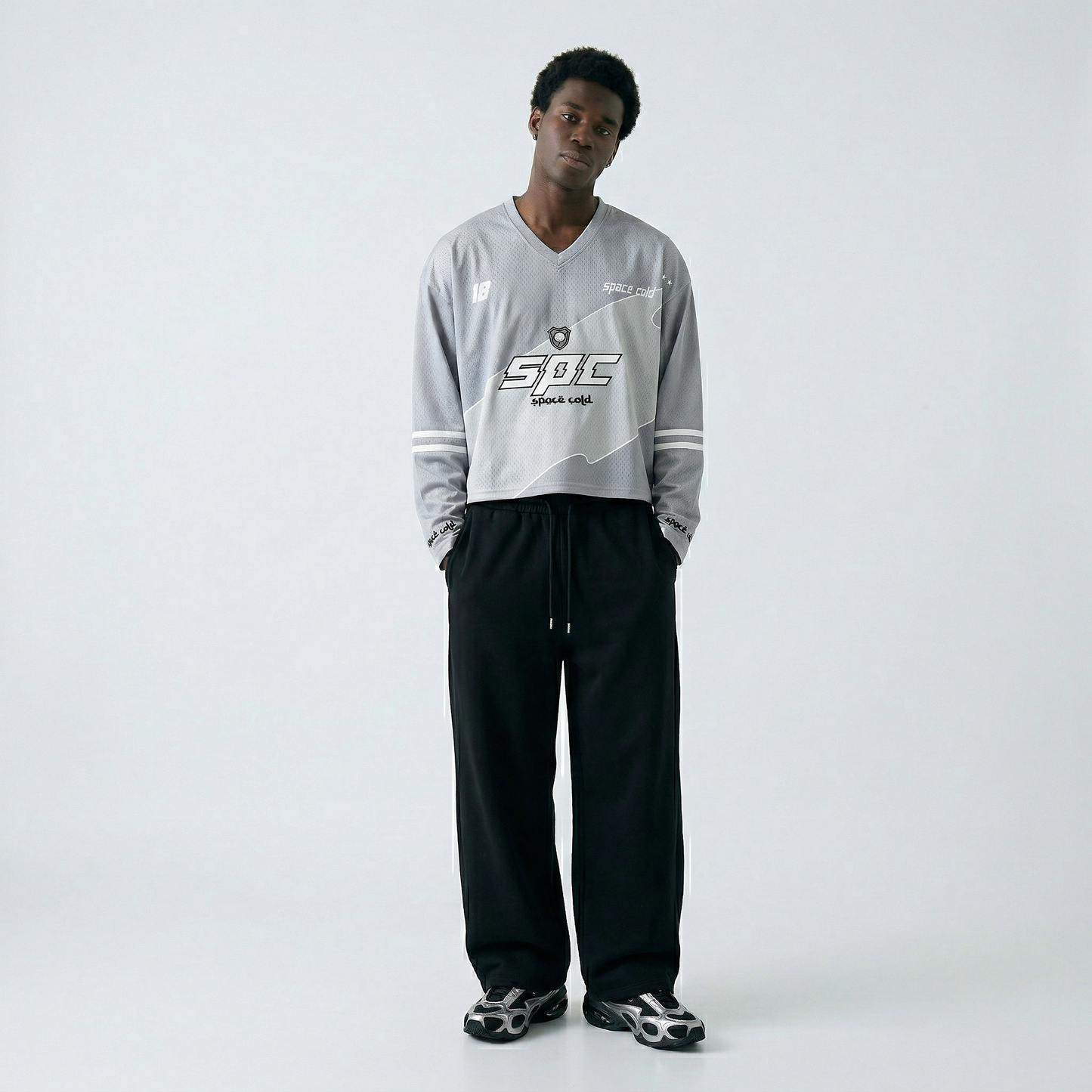 MESH T-SHIRT GRAY
