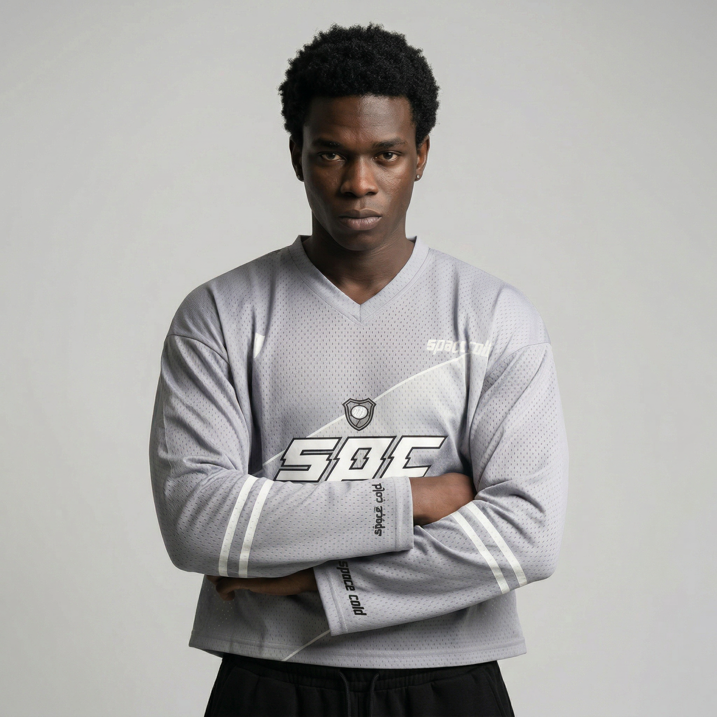 MESH T-SHIRT GRAY